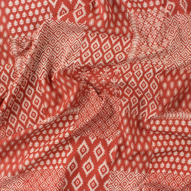 Hand Block Dabu Print Soft Cotton Fabric
