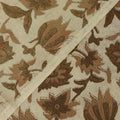 Brown Floral Printed Soft Best Cotton Fabric