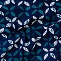 Blue Floral Cotton Dabu Fabric