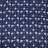 White Floral Printed Cotton Silk Fabric Online