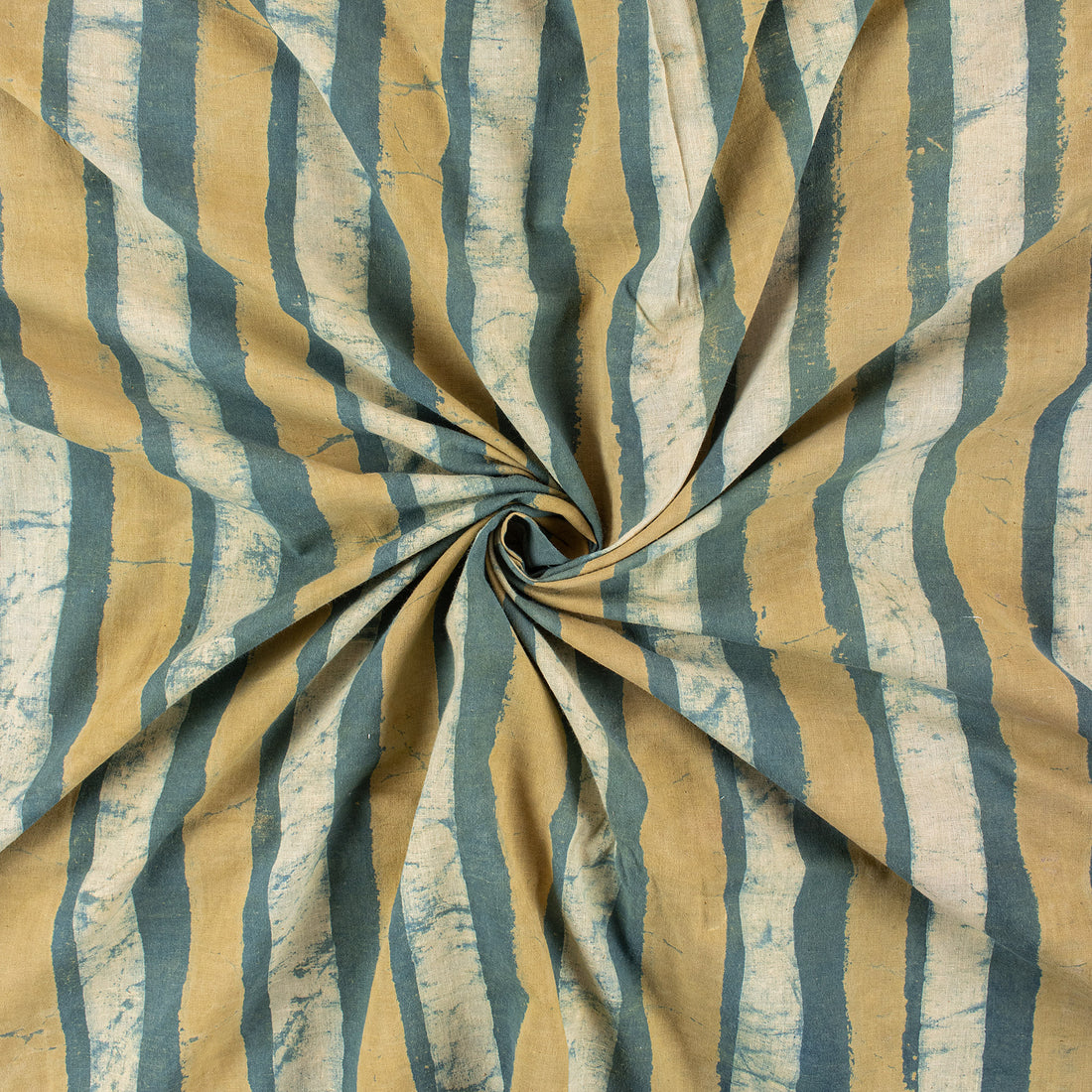 Striped Dabu Print Fabric