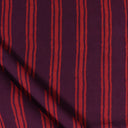 Red Wooden Block Stripes Premium Cotton Fabric Online