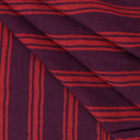 Red Wooden Block Stripes Premium Cotton Fabric Online