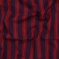 Red Wooden Block Stripes Premium Cotton Fabric Online