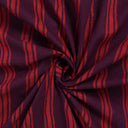 Red Wooden Block Stripes Premium Cotton Fabric Online