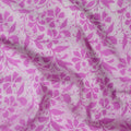 Pink Wooden Block Floral Printed Best Cotton Fabric Online