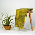 Handmade Natural Dyed Yellow Printed Cotton Fabric Online