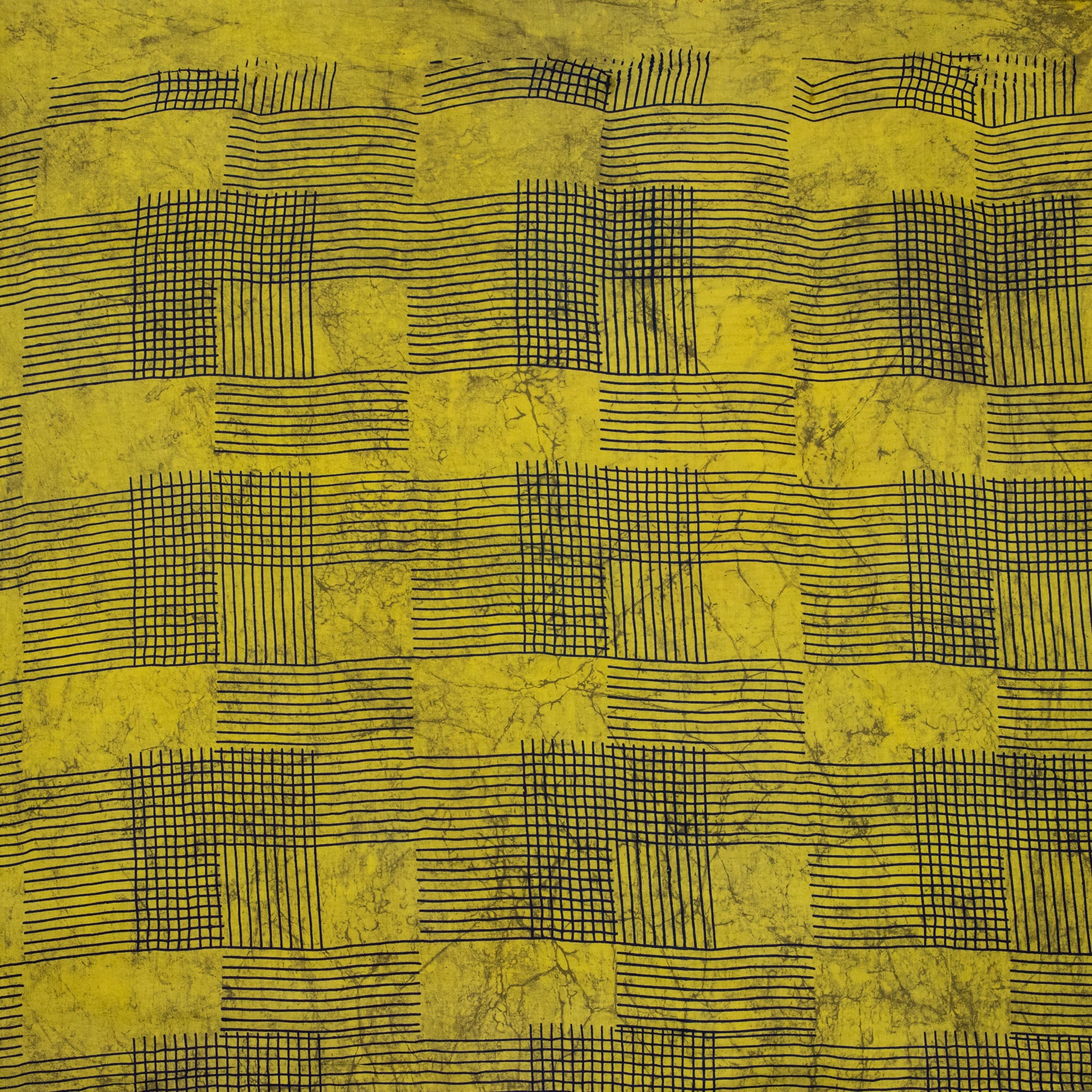 Handmade Natural Dyed Yellow Printed Cotton Fabric Online