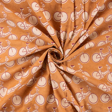 Bicycle Dress Material Dabu Fabric