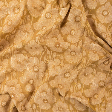 Dabu Hand Block Floral Printed Soft Cotton Fabric