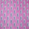 Indigo Block Printed Discharge Cotton Fabric