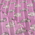 Handmade Vehicle Print Blue Cotton Fabric For Dress Online