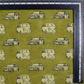 Hand Block Car Printed Cotton Fabric