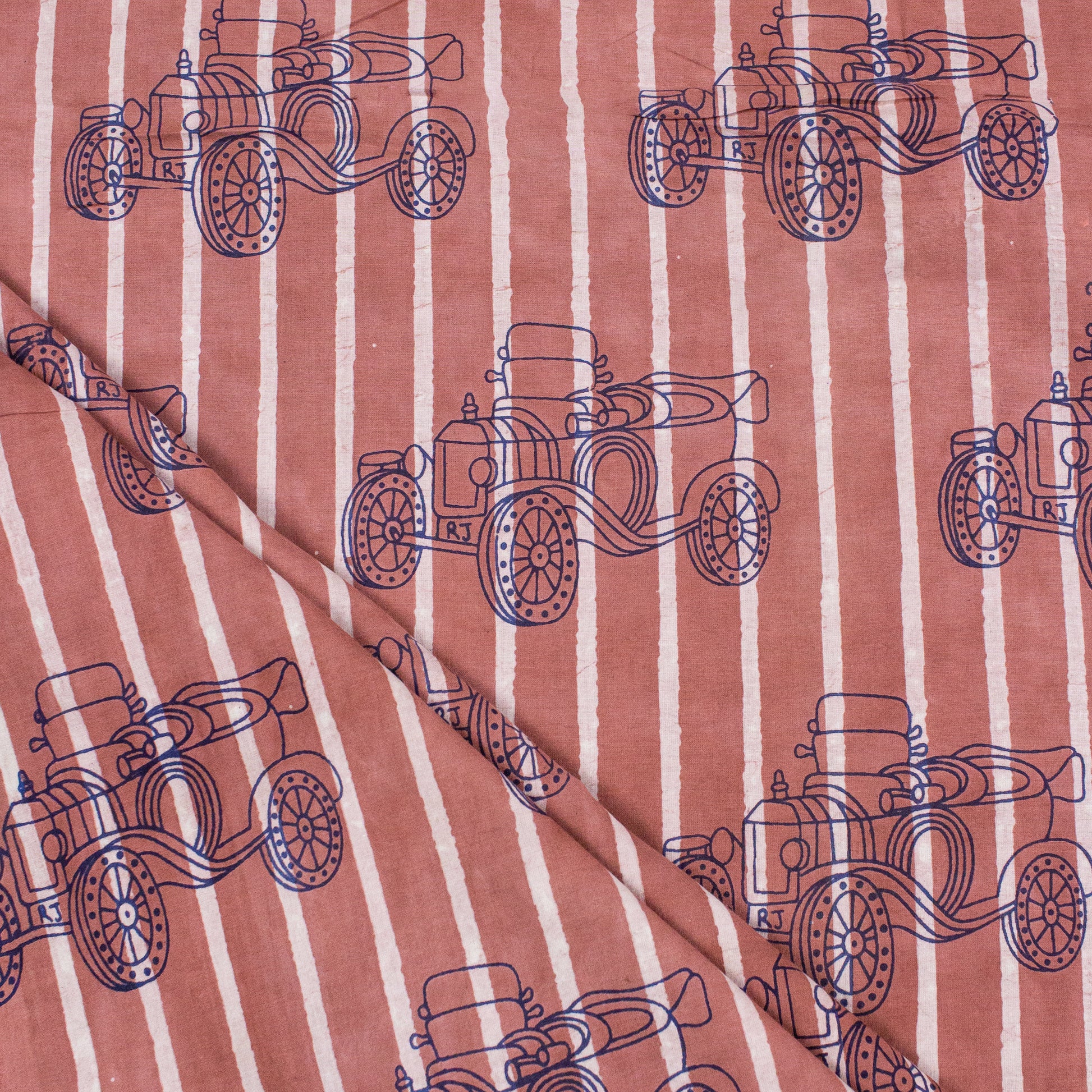 Hand Block Soft Cotton Dabu Print Fabric