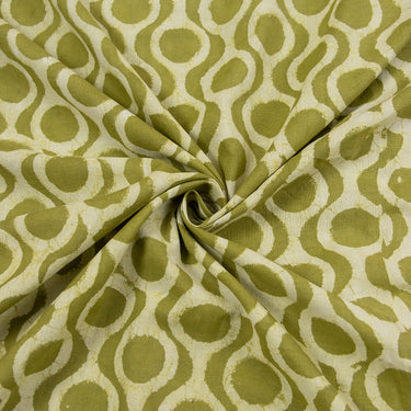 Premium Cotton Fabric Geometrical Print Soft For Dress Online