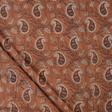 Dabu Hand Block Paisley Printed Soft Cotton fabric