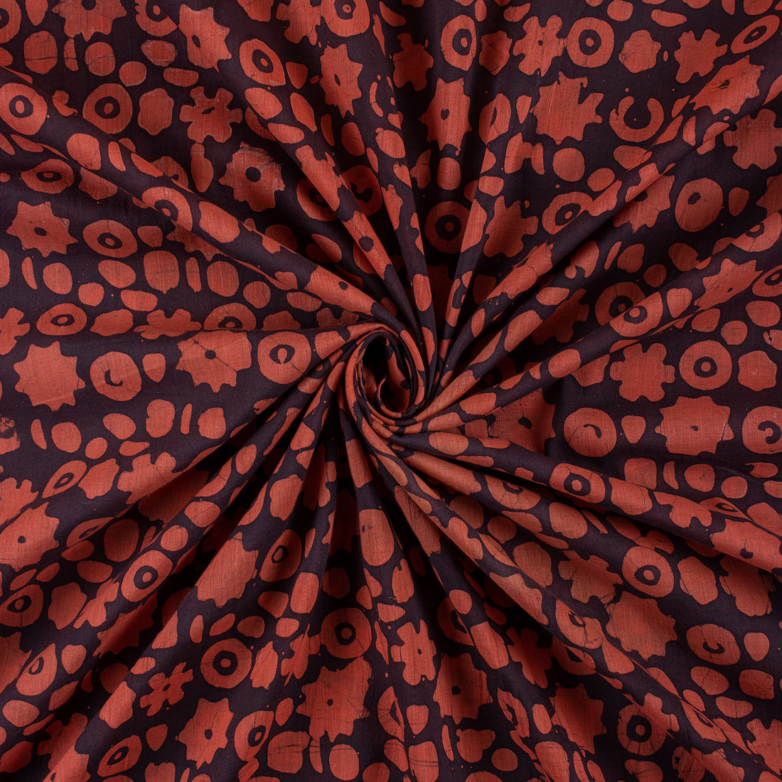 Abstract Printed Dabu Cotton Modal Fabric