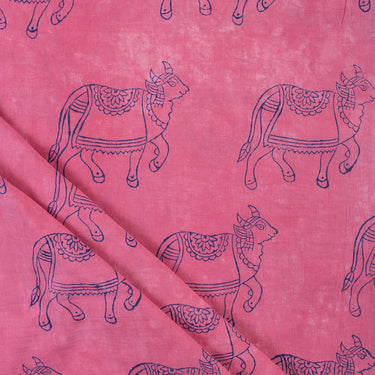 Cow Printed Pure Cotton Fabric