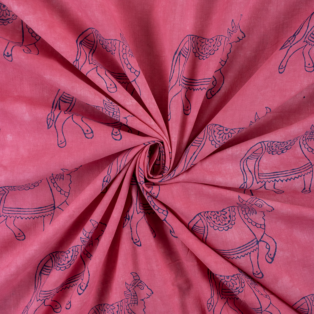 Cow Printed Pure Cotton Fabric