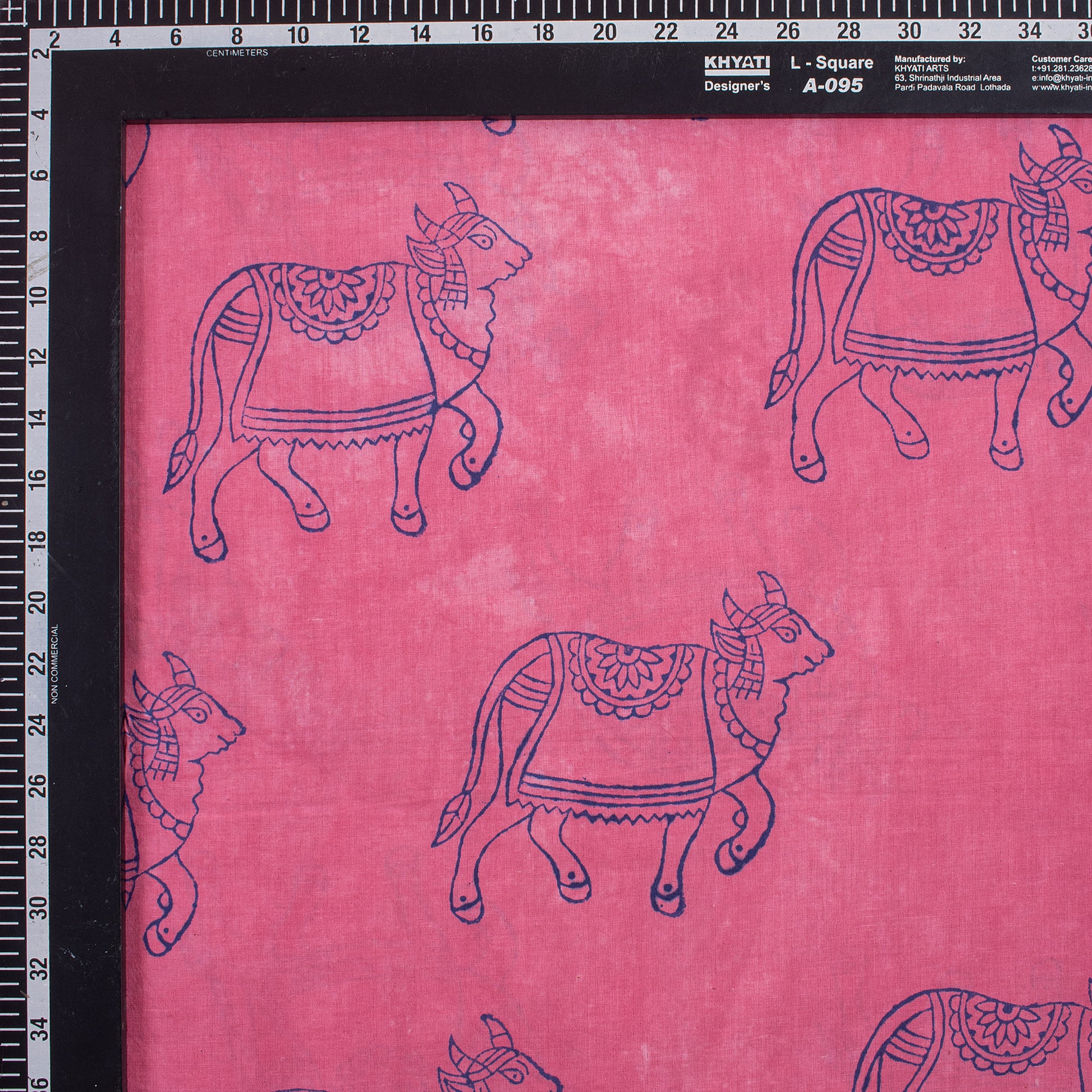 Cow Printed Pure Cotton Fabric