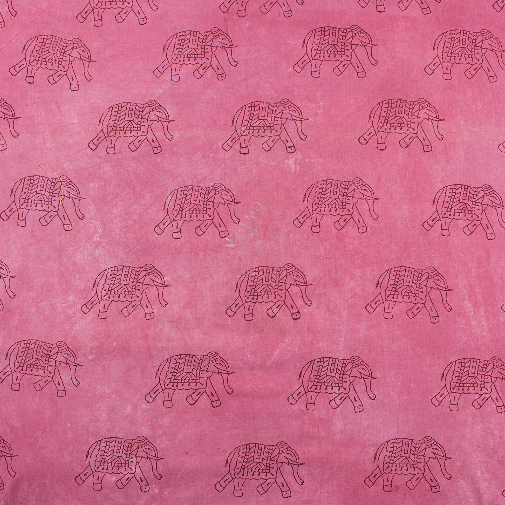 Elephant Dabu Print Cotton Fabric