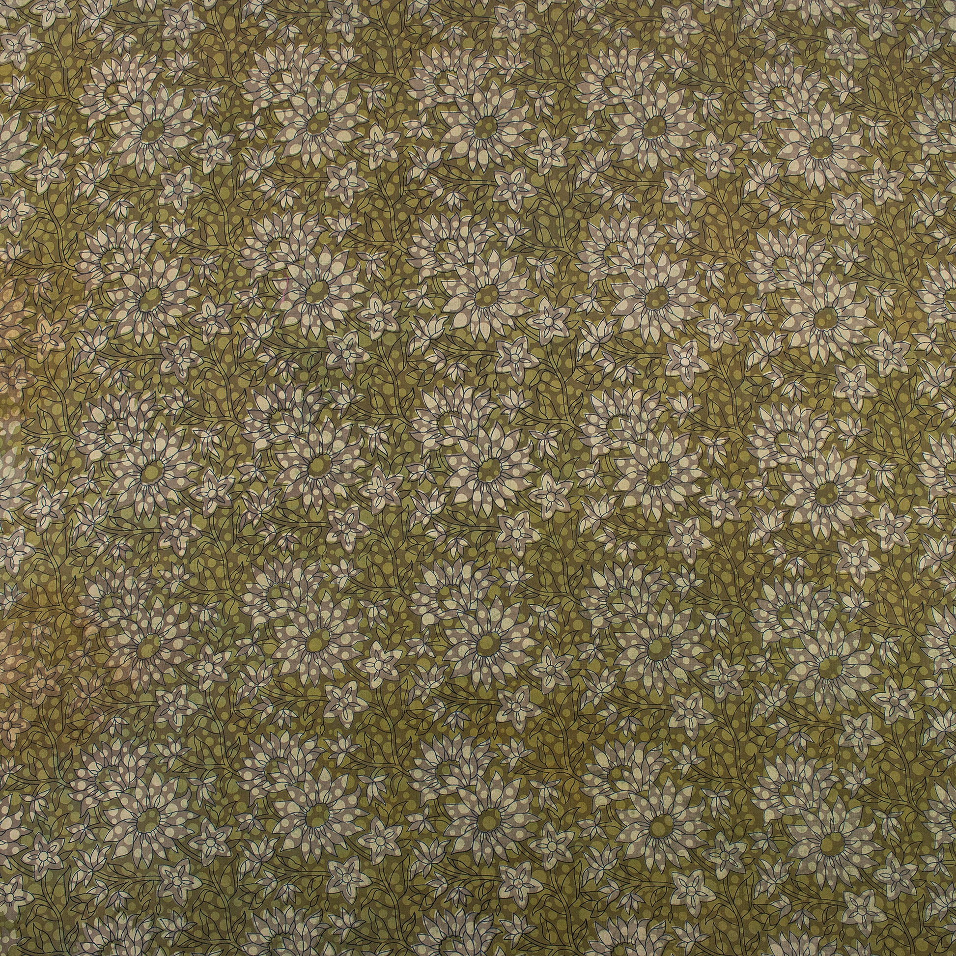 Floral Dabu Print Fabric