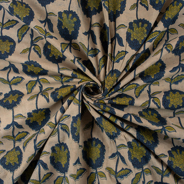 Latest  New Floral Dabu Printed Cotton Fabric