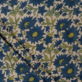 Floral Dabu Printed Cotton Fabric