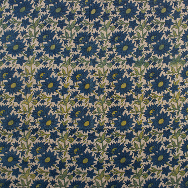 Floral Dabu Printed Cotton Fabric