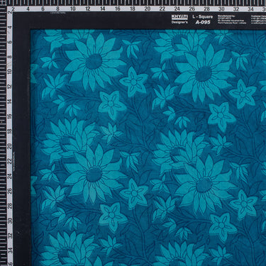 Floral Bagru Dabu Print Fabric