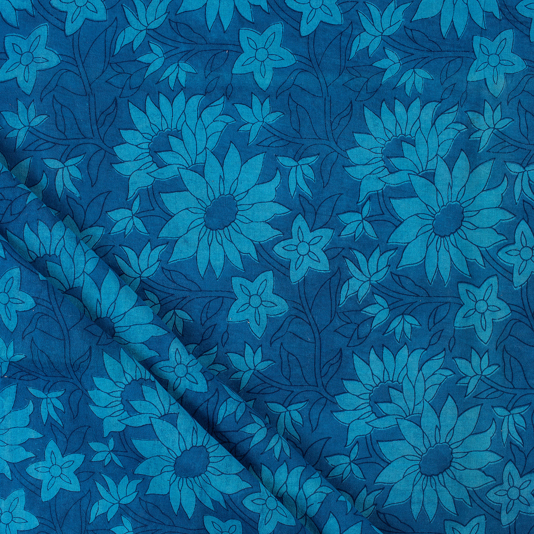 Floral Dabu Print Fabric