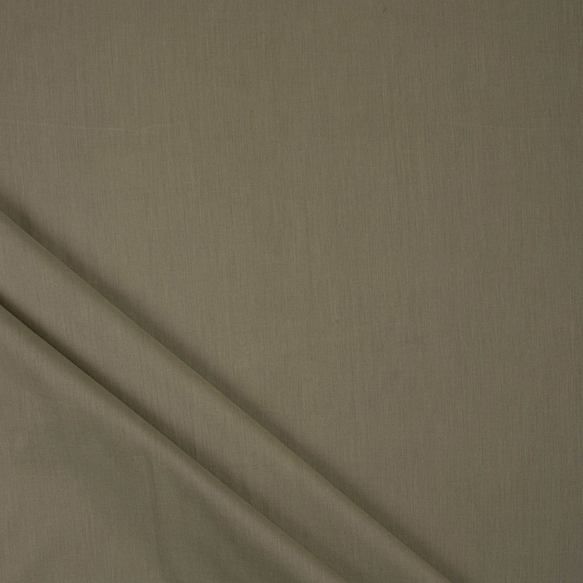 Grey Pure Cotton Natural Dyed Solid Plain Fabric Online