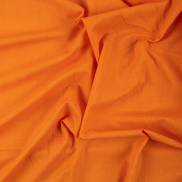 Premium Soft Organic Dyed Solid Orange Fabric