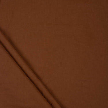 Brown Premium Pure Cotton Dyed Solid Plain Fabric