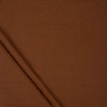 Brown Premium Pure Cotton Dyed Solid Plain Fabric