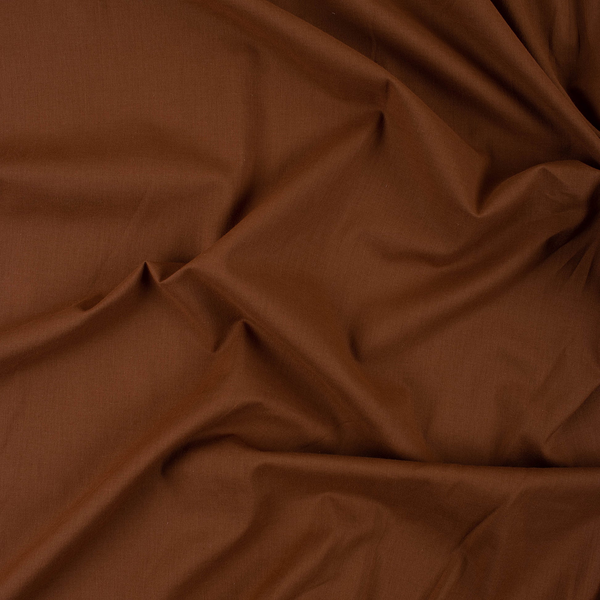 Brown Premium Pure Cotton Dyed Solid Plain Fabric