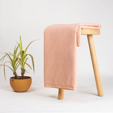 Soft Light Pink Cotton Dyed Solid Fabric Online