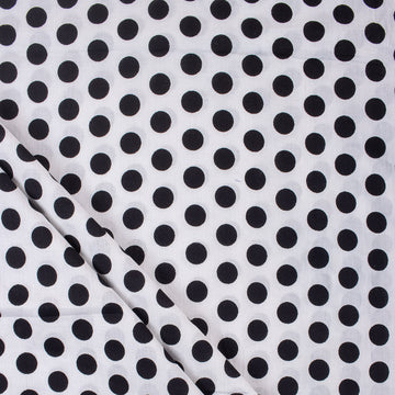 Jaipur Hand Block Polka Dots Print Premium Cotton Fabric