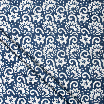 Hand Block Printed Soft Cotton Fabric For Dress Material