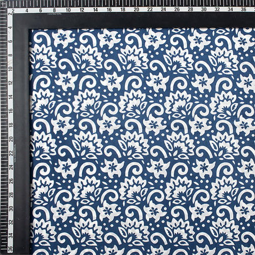 Hand Block Printed Soft Cotton Fabric For Dress Material