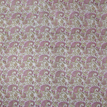 New Paisley Hand Block Printed Cotton Jaipuri Fabric Online