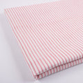 Pink Striped Printed Cotton Fabric