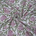 Hand Blocked Fabric Fruit Printed Pure Cotton For Dress Online