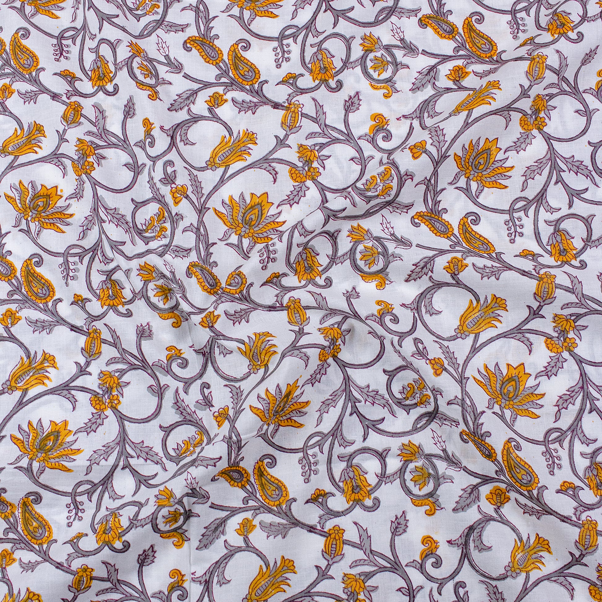 Hand Block Print Fabric Sanganer Cotton For Dress Material Online