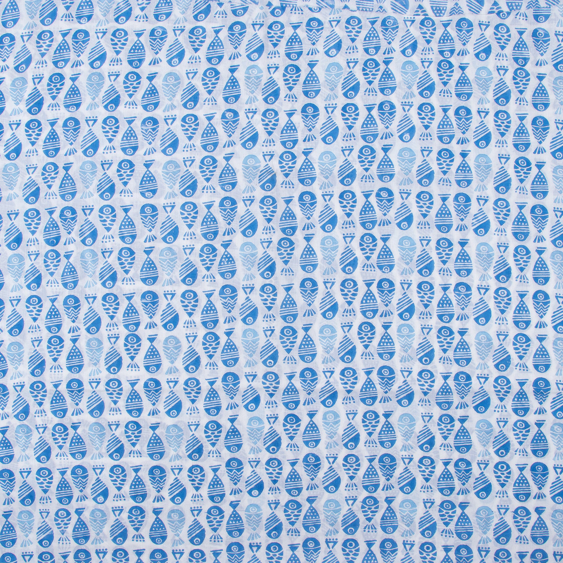 Fish Printed Pure Cotton Fabric
