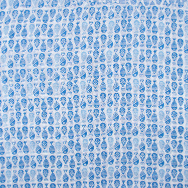 Fish Printed Pure Cotton Fabric