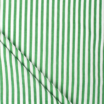 Handmade Striped Printed Pure Cotton Fabric