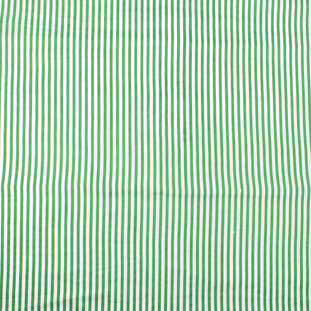 Handmade Striped Printed Pure Cotton Fabric