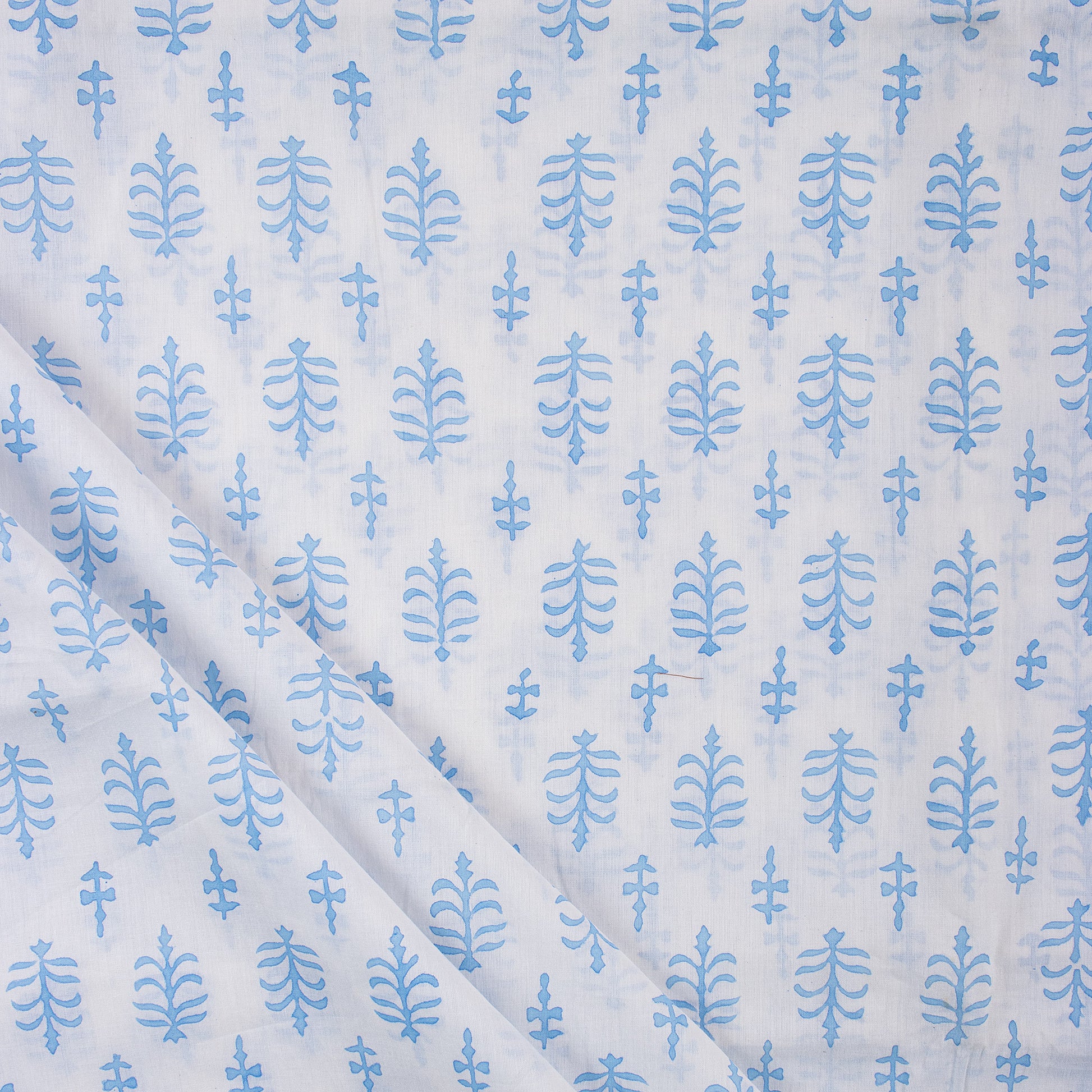 Hand Block Voile Cotton Fabric