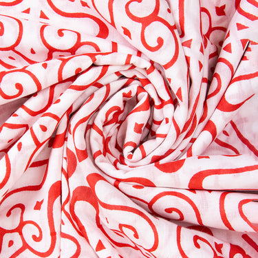 Hand Block Abstract Indian Printed Cotton Fabric Online